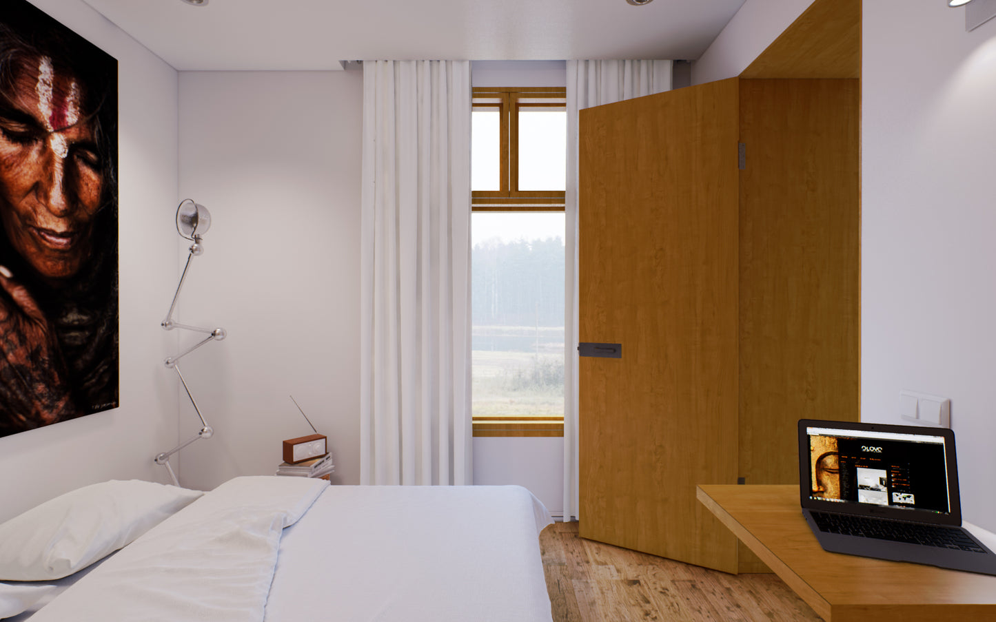 07 WOOD AND WHITE UNREAL PROJECT. BAKED.