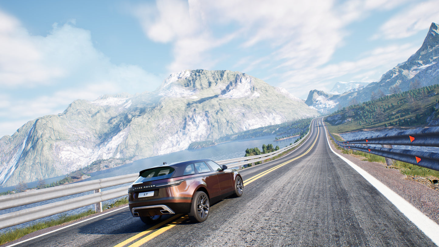 ATLANTIC OCEAN ROAD IN UNREAL ENGINE. LUMEN.