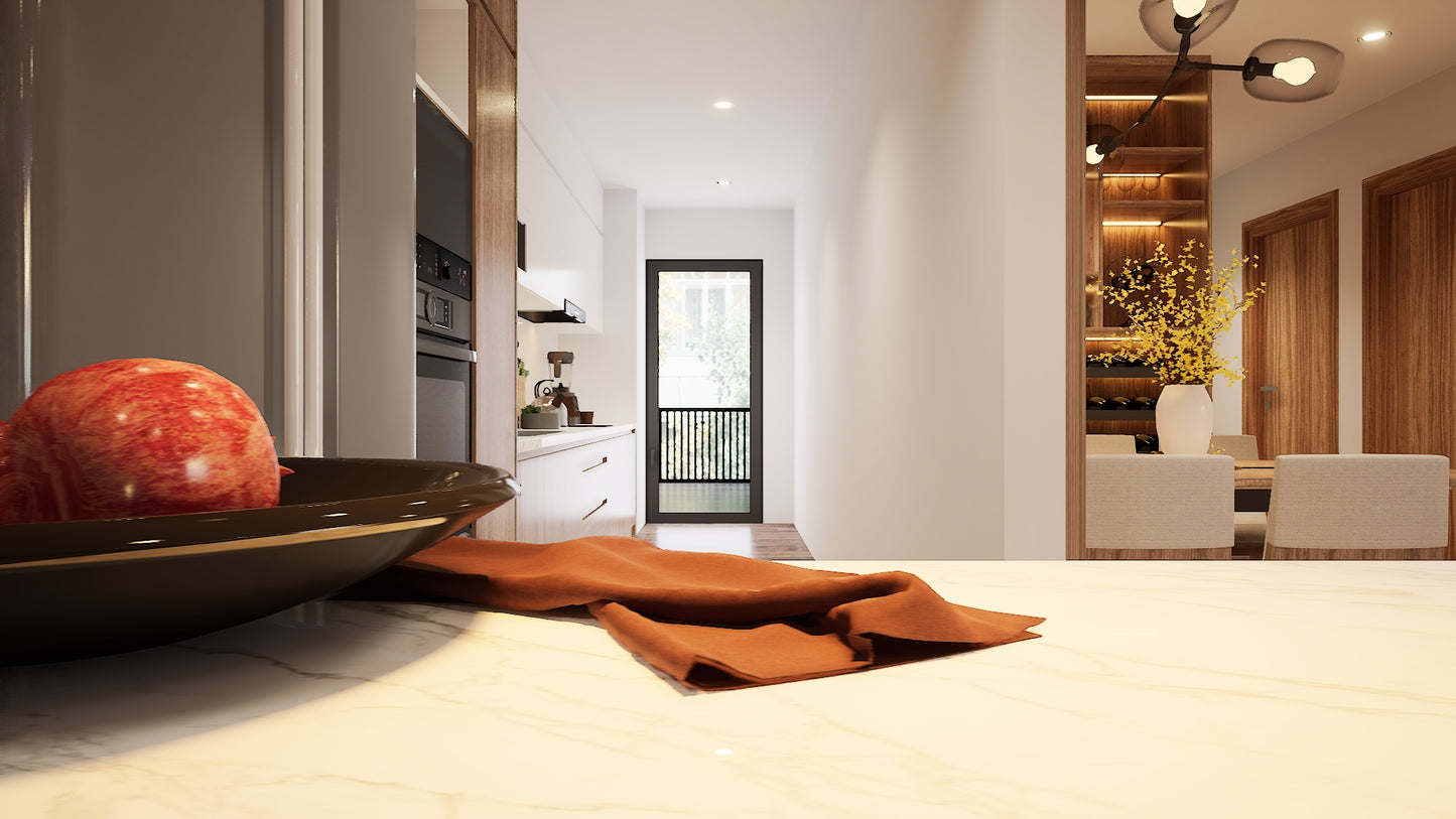 LIVING ROOM AND KITCHEN IN UNREAL ENGINE. LUMEN
