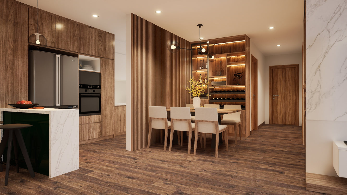 LIVING ROOM AND KITCHEN IN UNREAL ENGINE. LUMEN
