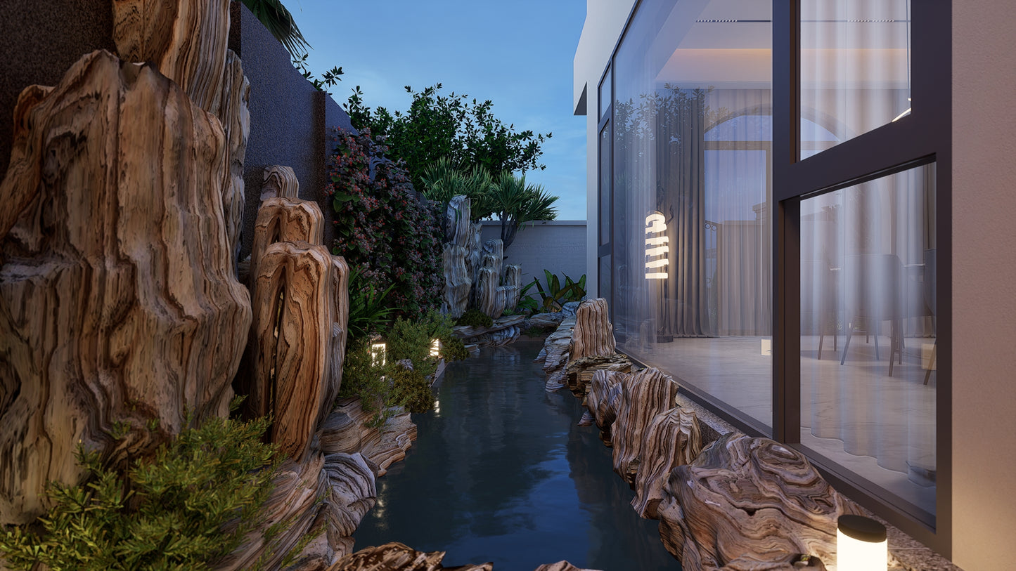 16 VILLA INTERIOR UNREAL PROJECT. BAKED. EGPULM.