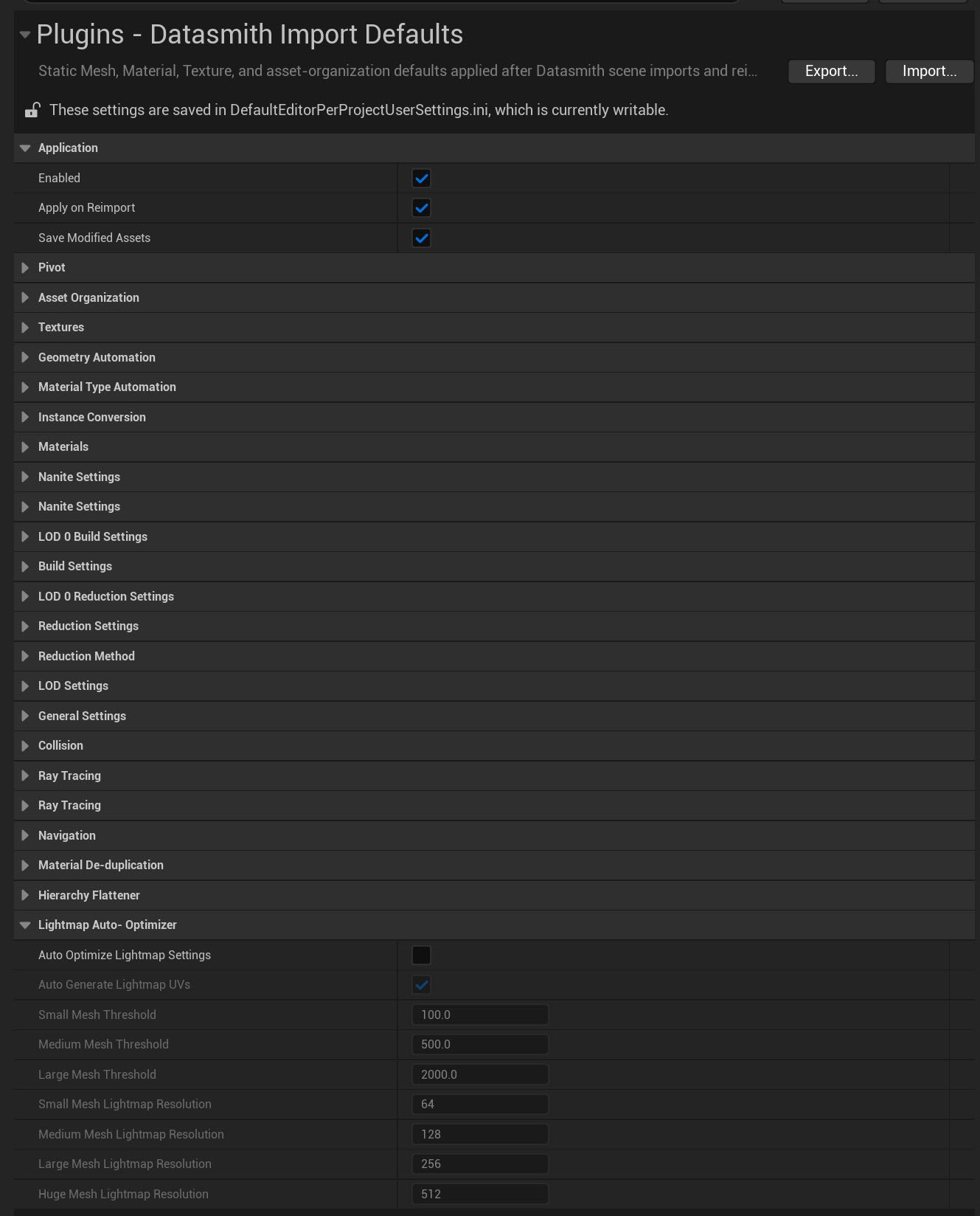 Datasmith Post Import Plugin for Unreal Engine 5.7+