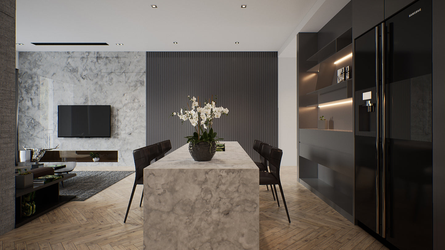 LIVINGROOM AND KITCHEN IN UNREAL ENGINE. LUMEN.