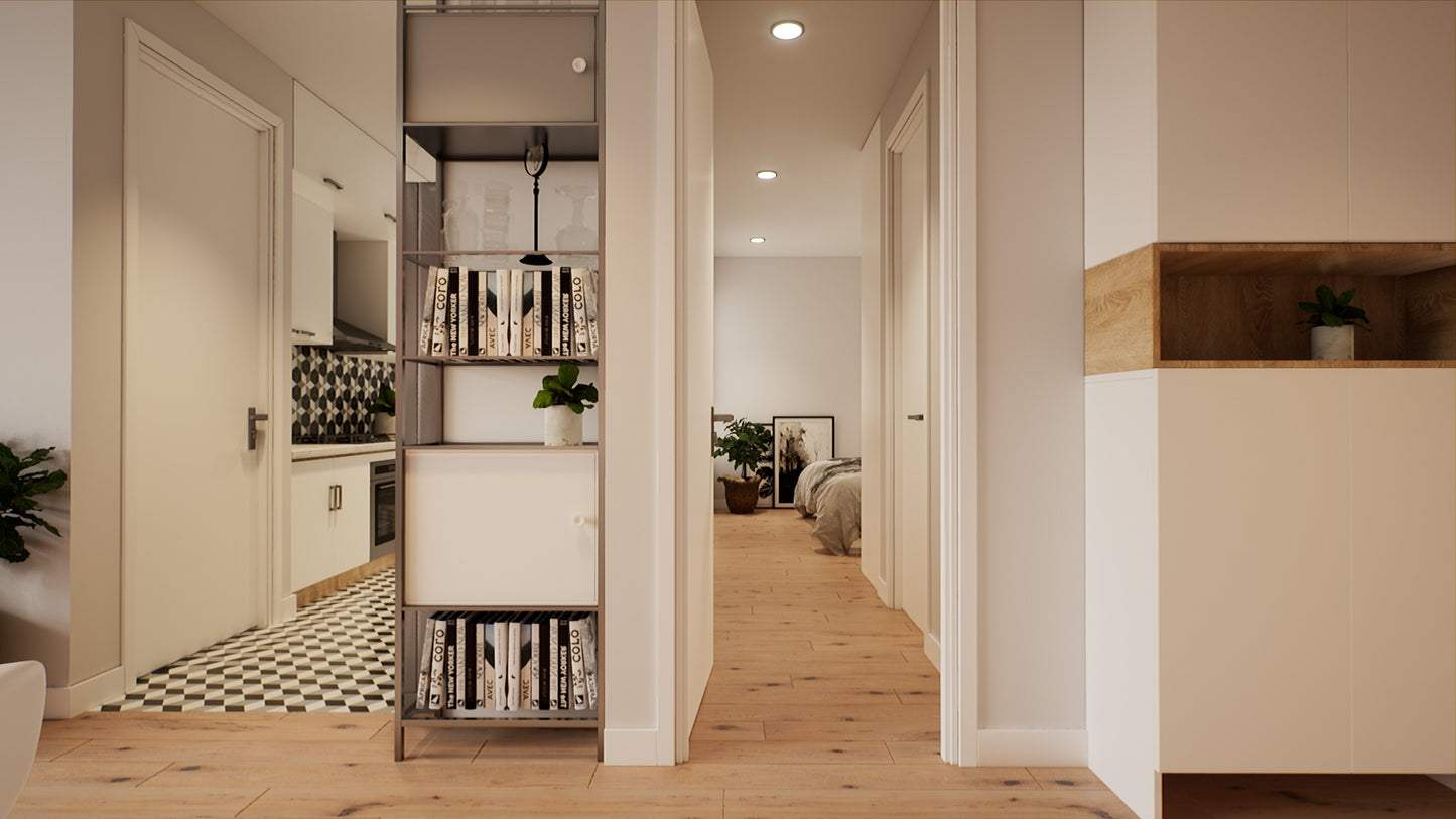 06 APARTMENT INTERIOR UNREAL PROJECT. BAKED.