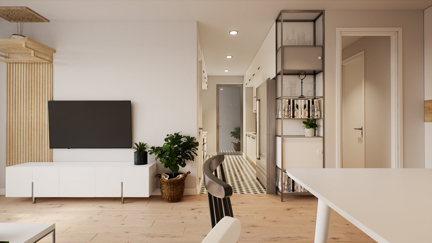 06 APARTMENT INTERIOR UNREAL PROJECT. BAKED.