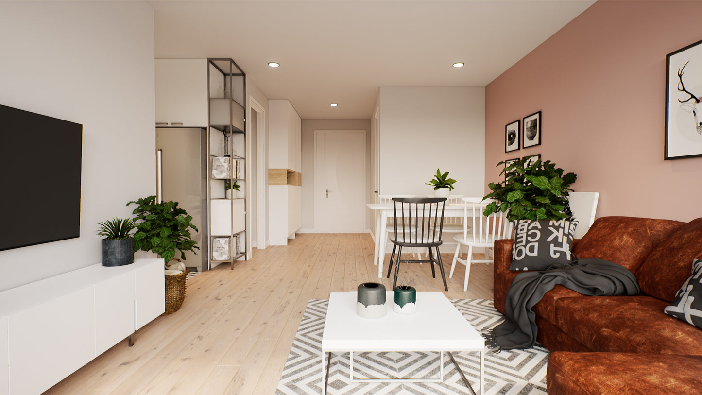 06 APARTMENT INTERIOR UNREAL PROJECT. BAKED.
