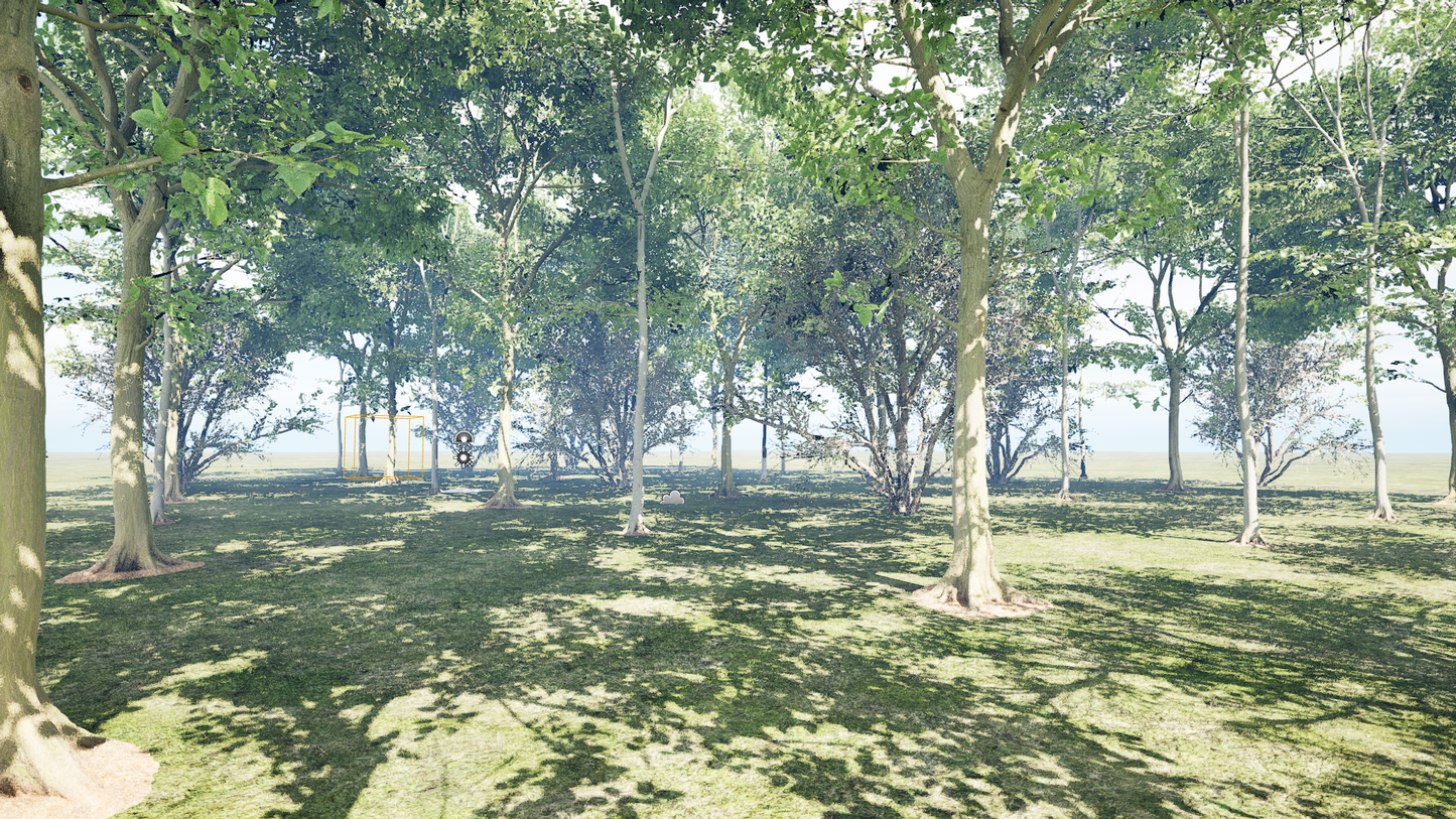 PCG TREES INSIDE SPLINE AREA