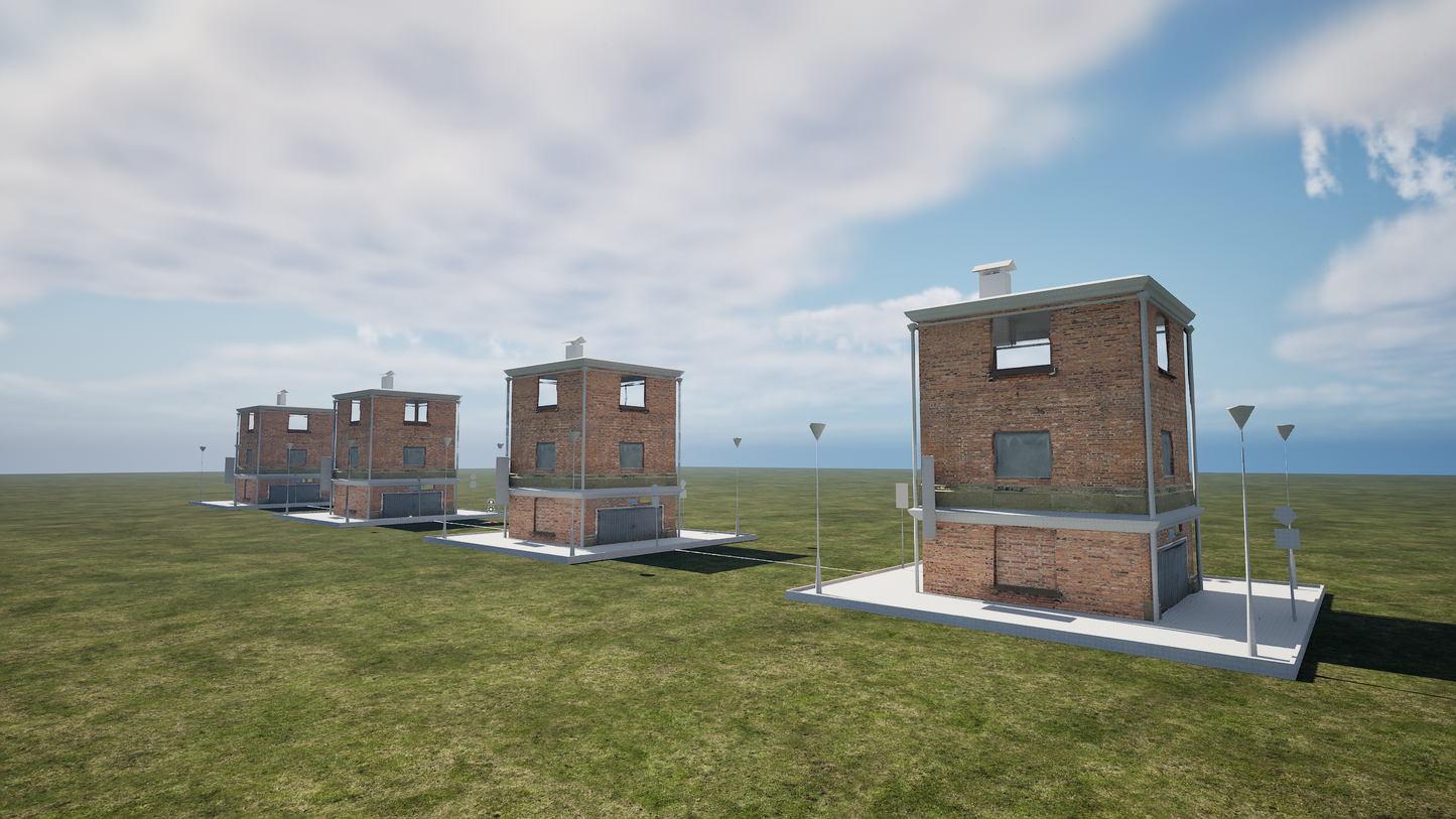 PCG HOUSES ON SPLINE.