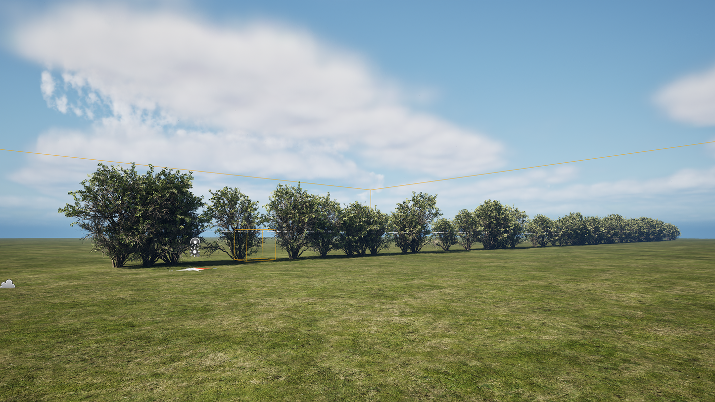 PCG FOLIAGE ON A SPLINE.