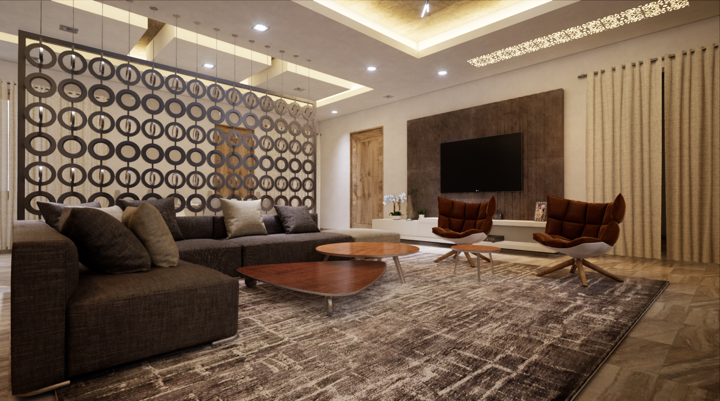 03 LIVING ROOM UNREAL PROJECT. BAKED