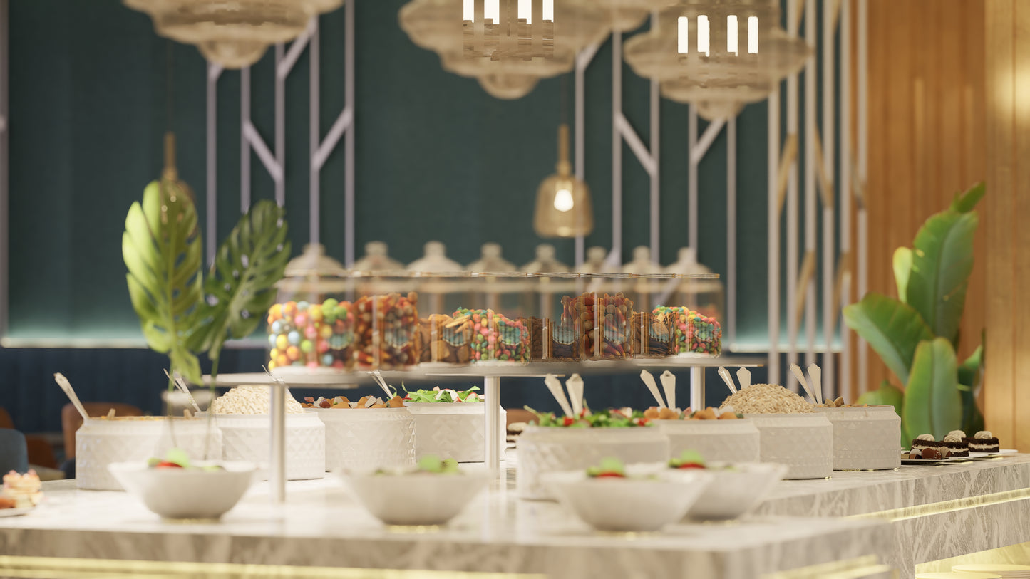 15 REATAURANT INTERIOR IN UNREAL ENGINE. EPIC GPULM. BAKED LIGHTING. COMPLETE UNREAL PROJECT.