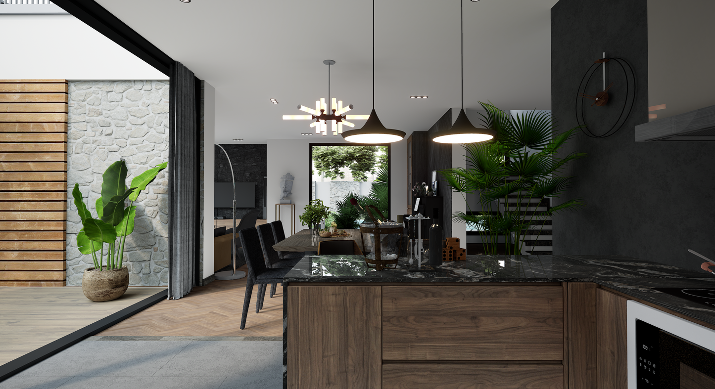 13 FULL HOUSE EXTERIOR AND INTERIOR UNREAL PROJECT. BAKED