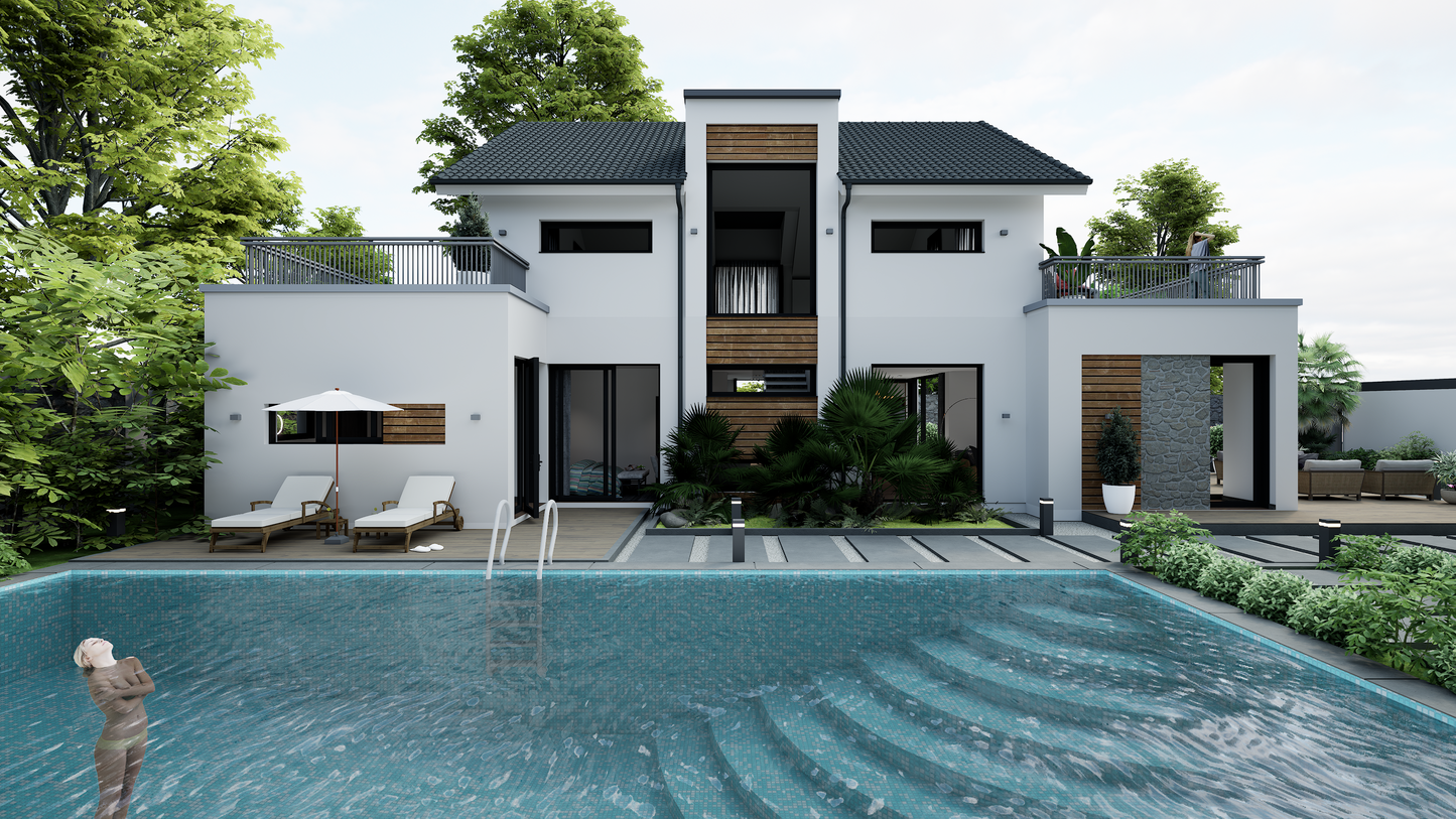 13 FULL HOUSE EXTERIOR AND INTERIOR UNREAL PROJECT. BAKED