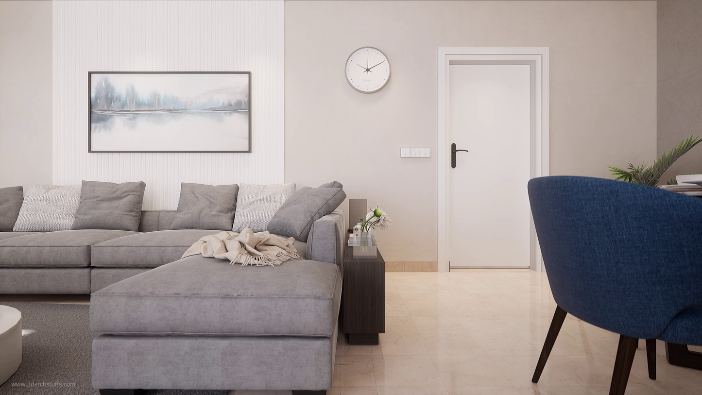 08 LIVINGROOM DINING HALL UNREAL PROJECT. BAKED.