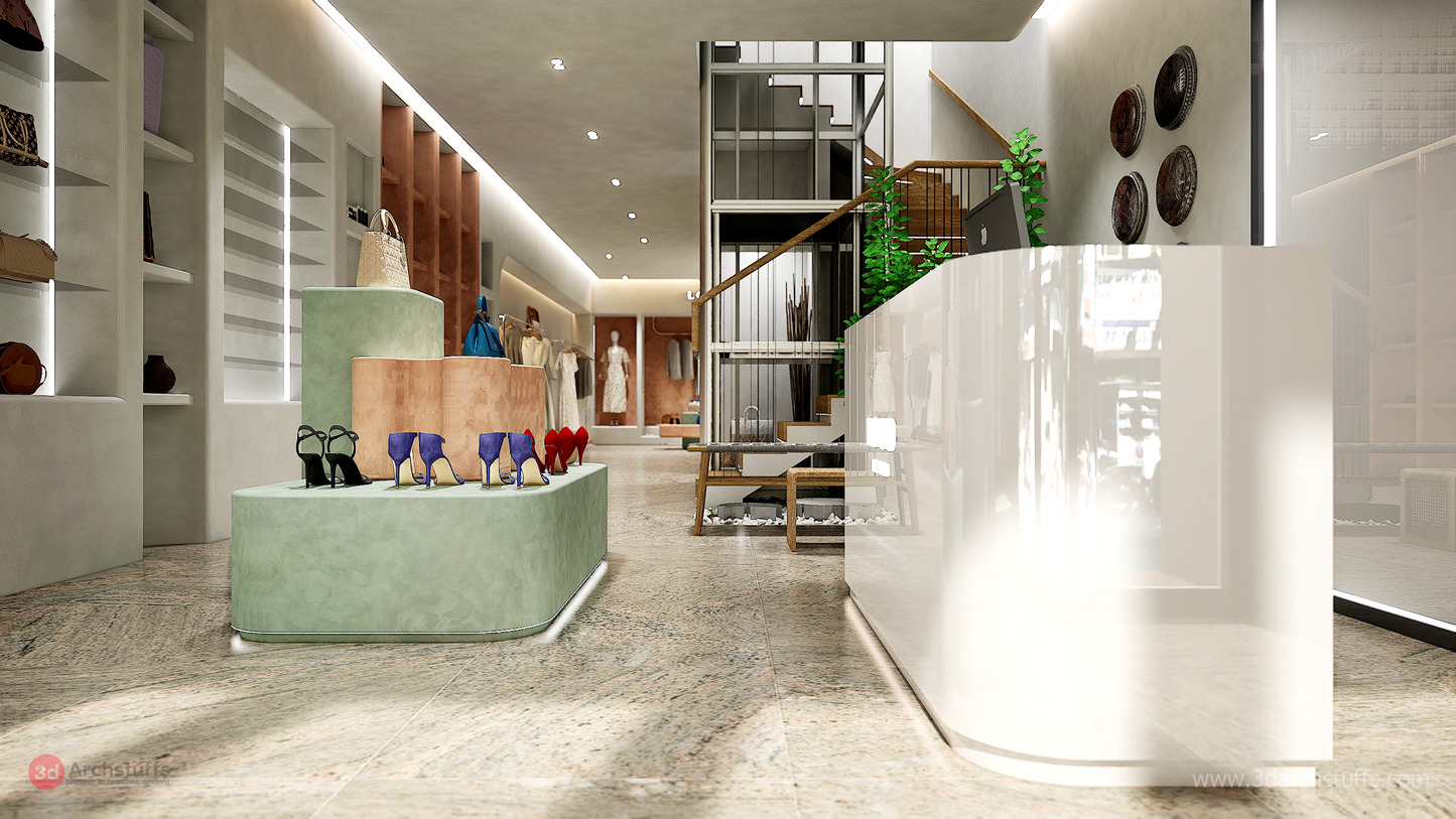 FASHION SHOP IN UNREAL ENGINE. LUMEN.
