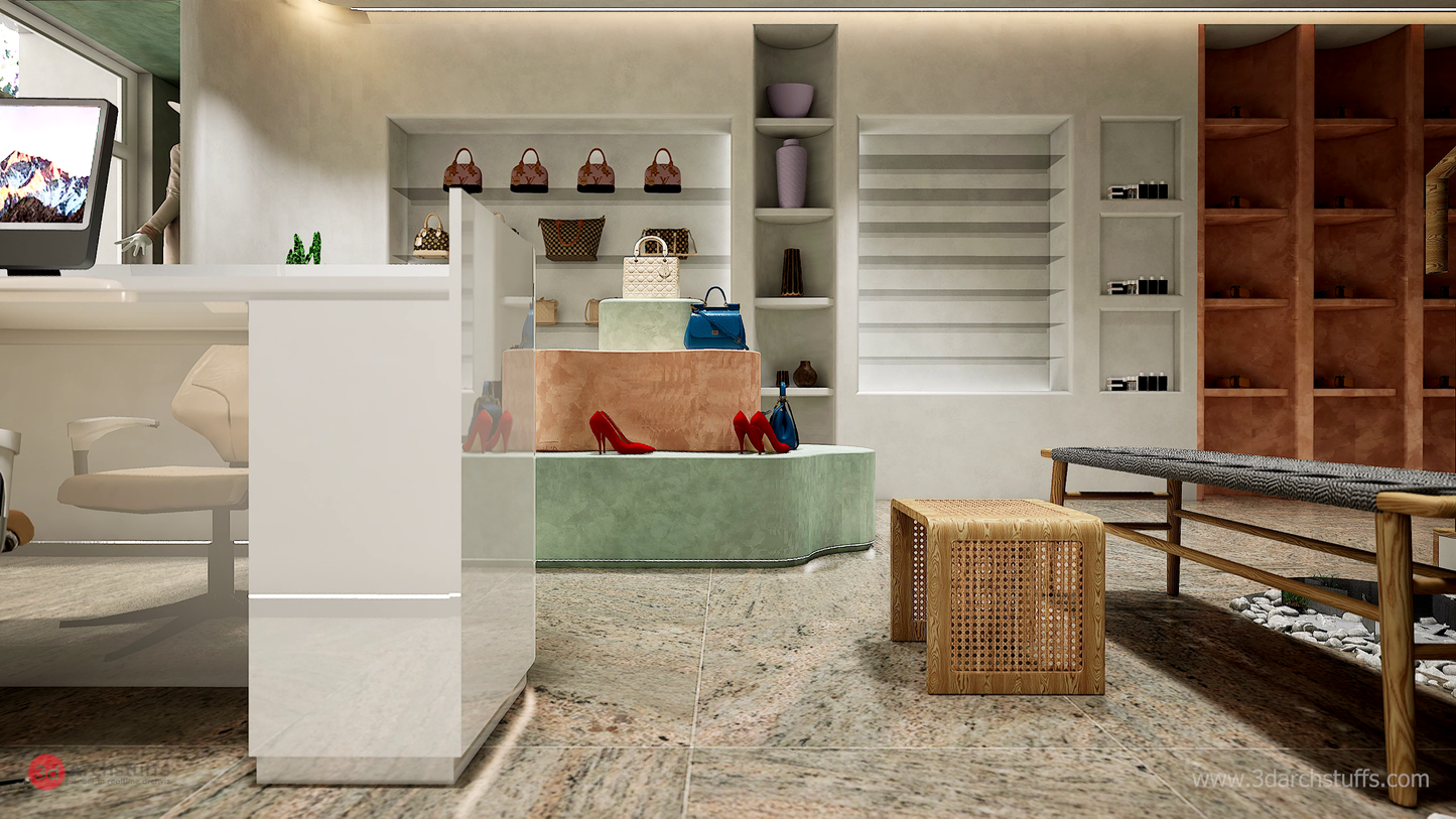 FASHION SHOP IN UNREAL ENGINE. LUMEN.