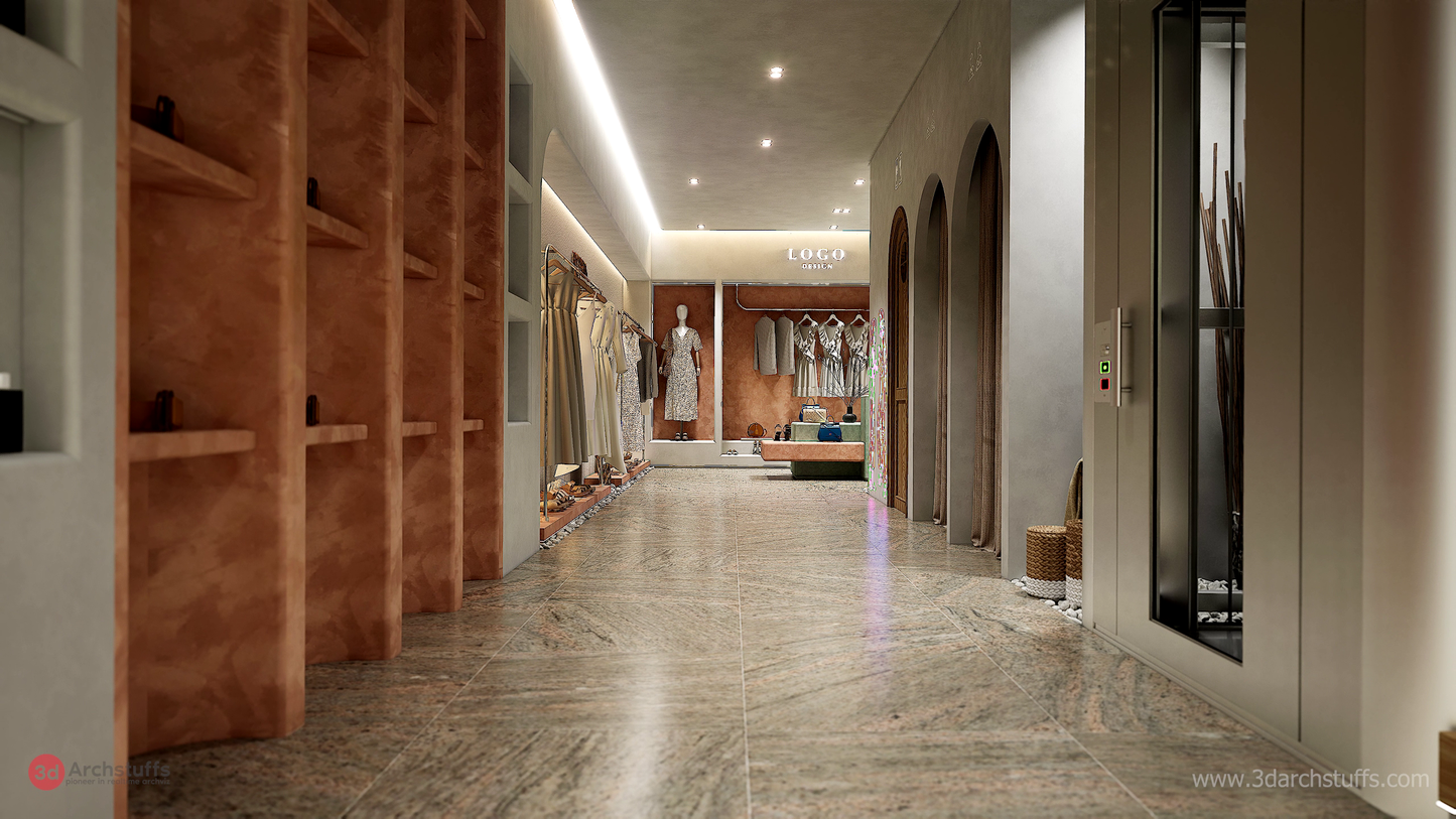 FASHION SHOP IN UNREAL ENGINE. LUMEN.