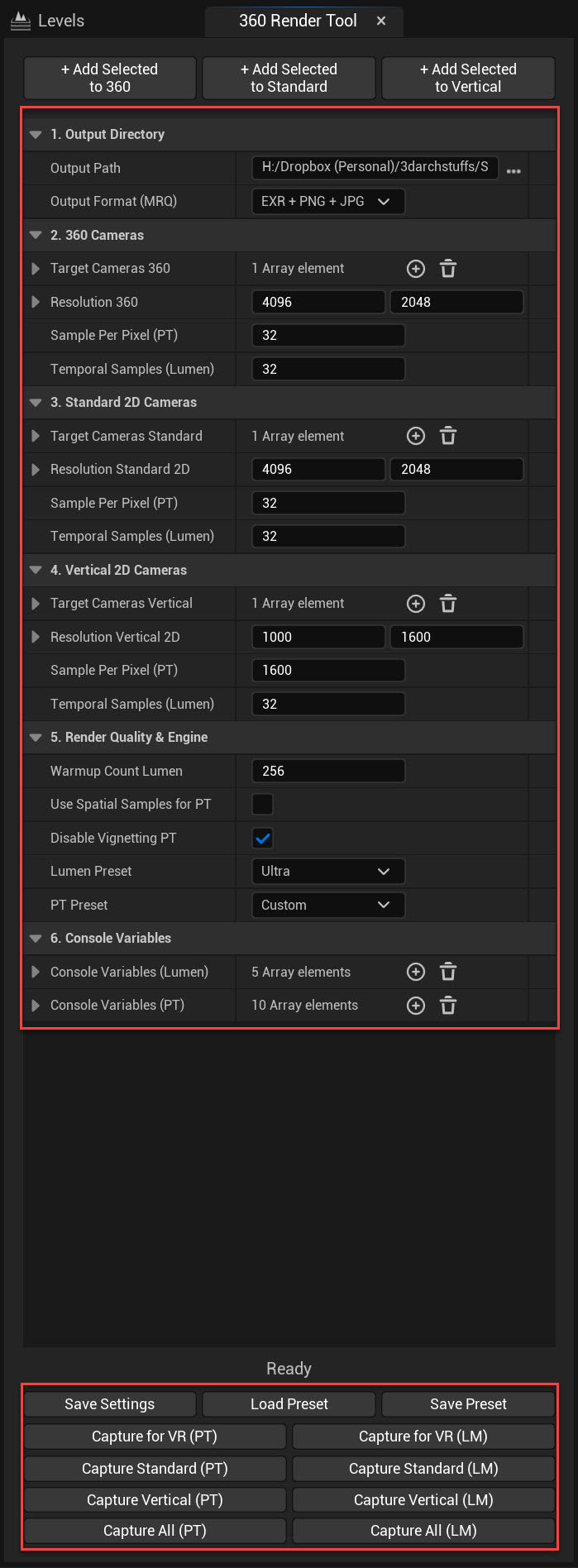 360° Panoramic Equirectangular Image Rendering Plugin for Unreal Engine 5.7+