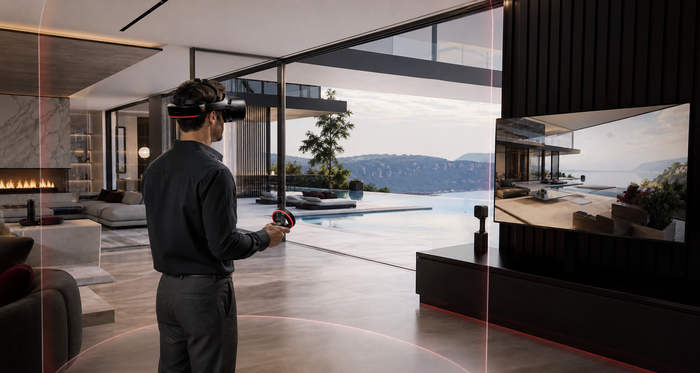 OpenXR VR architectural walkthrough output