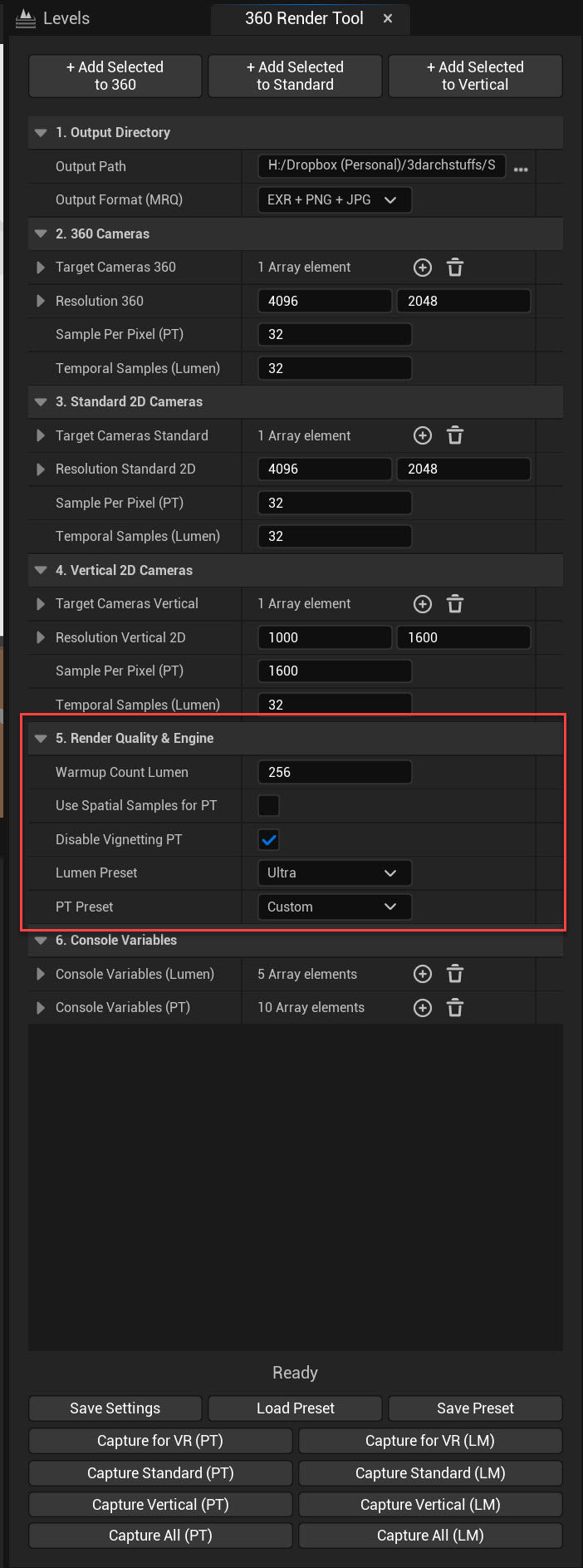 360° Panoramic Equirectangular Image Rendering Plugin for Unreal Engine 5.7+