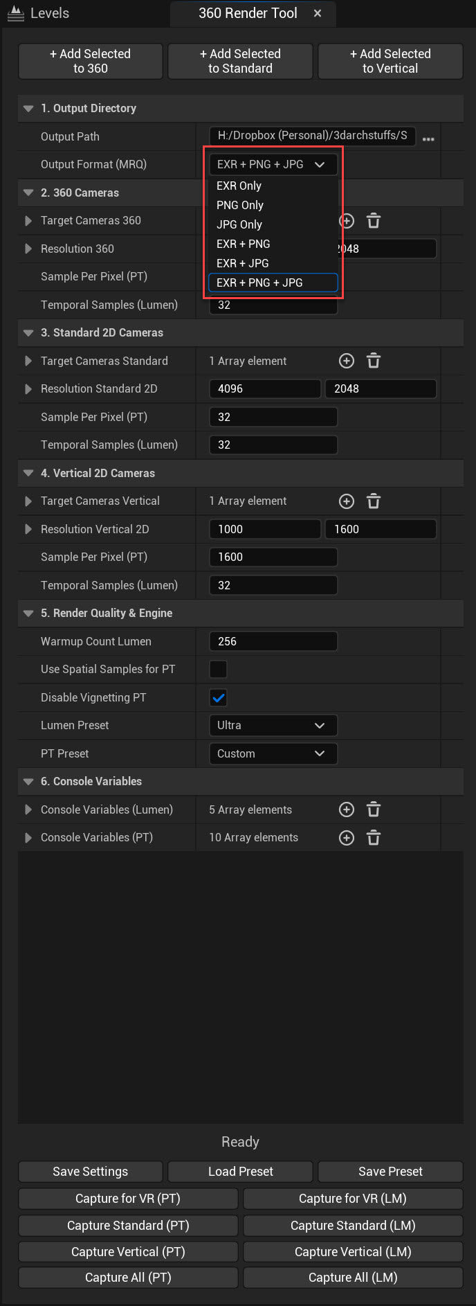 360° Panoramic Equirectangular Image Rendering Plugin for Unreal Engine 5.7+