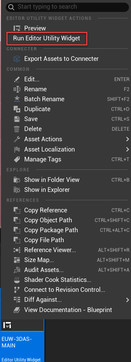Unreal Engine Archviz Workflow Utility Widget