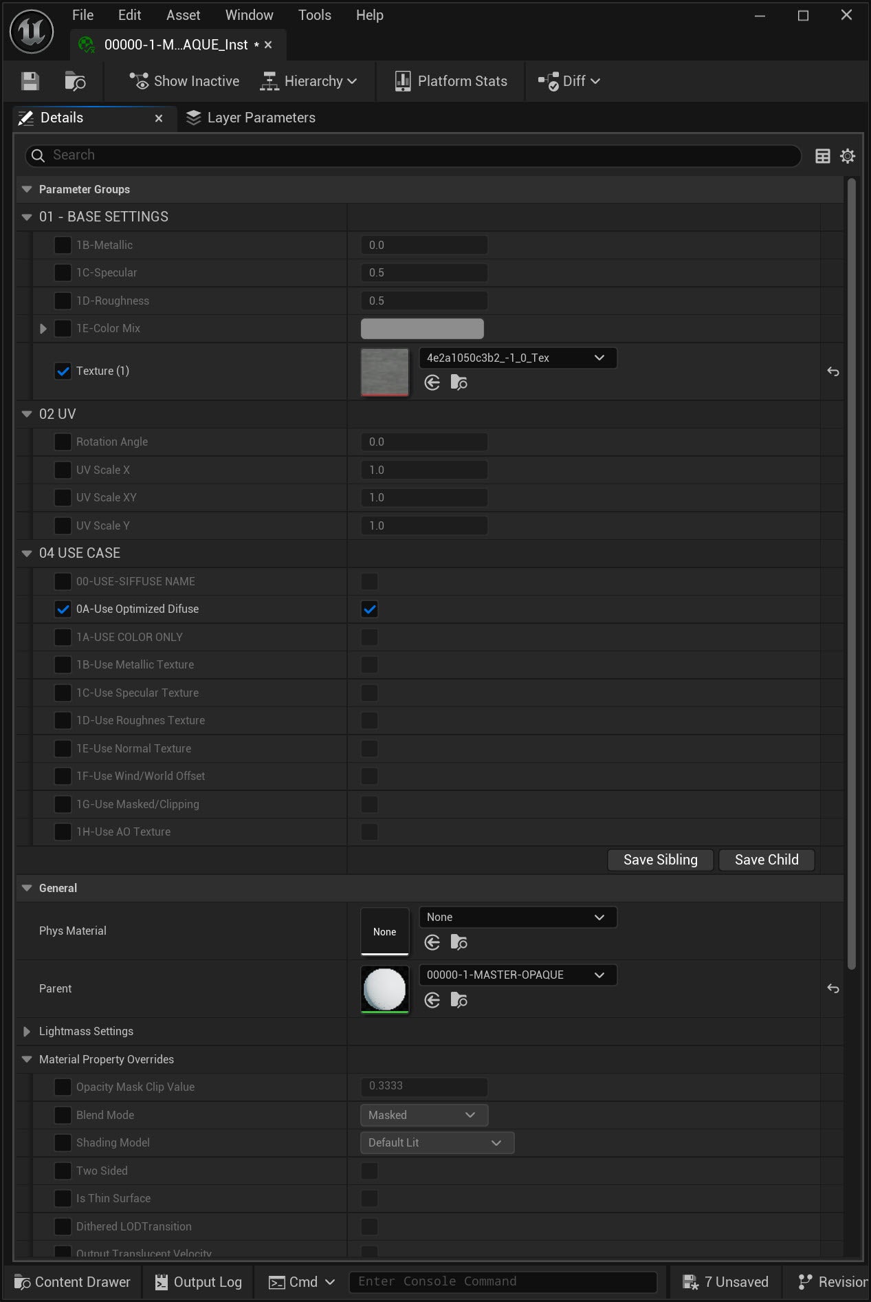 High-Performance Opaque Master Material for ArchViz & Real-Time Projects
