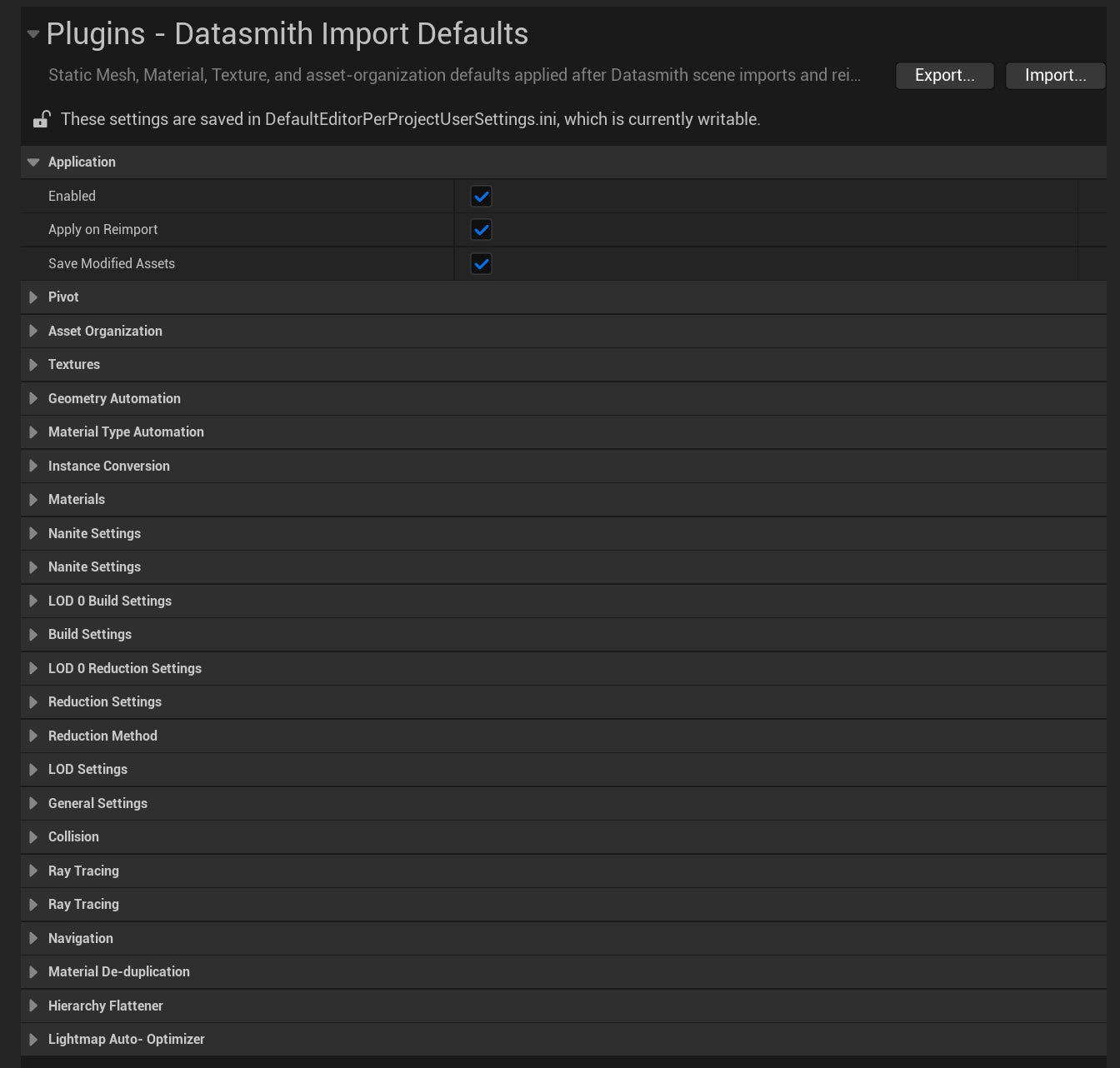 Datasmith Post Import Plugin for Unreal Engine 5.7+