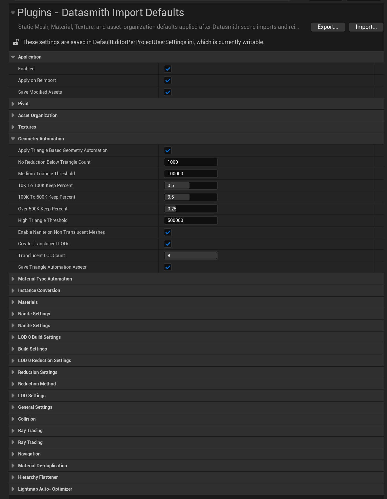 Datasmith Post Import Plugin for Unreal Engine 5.7+