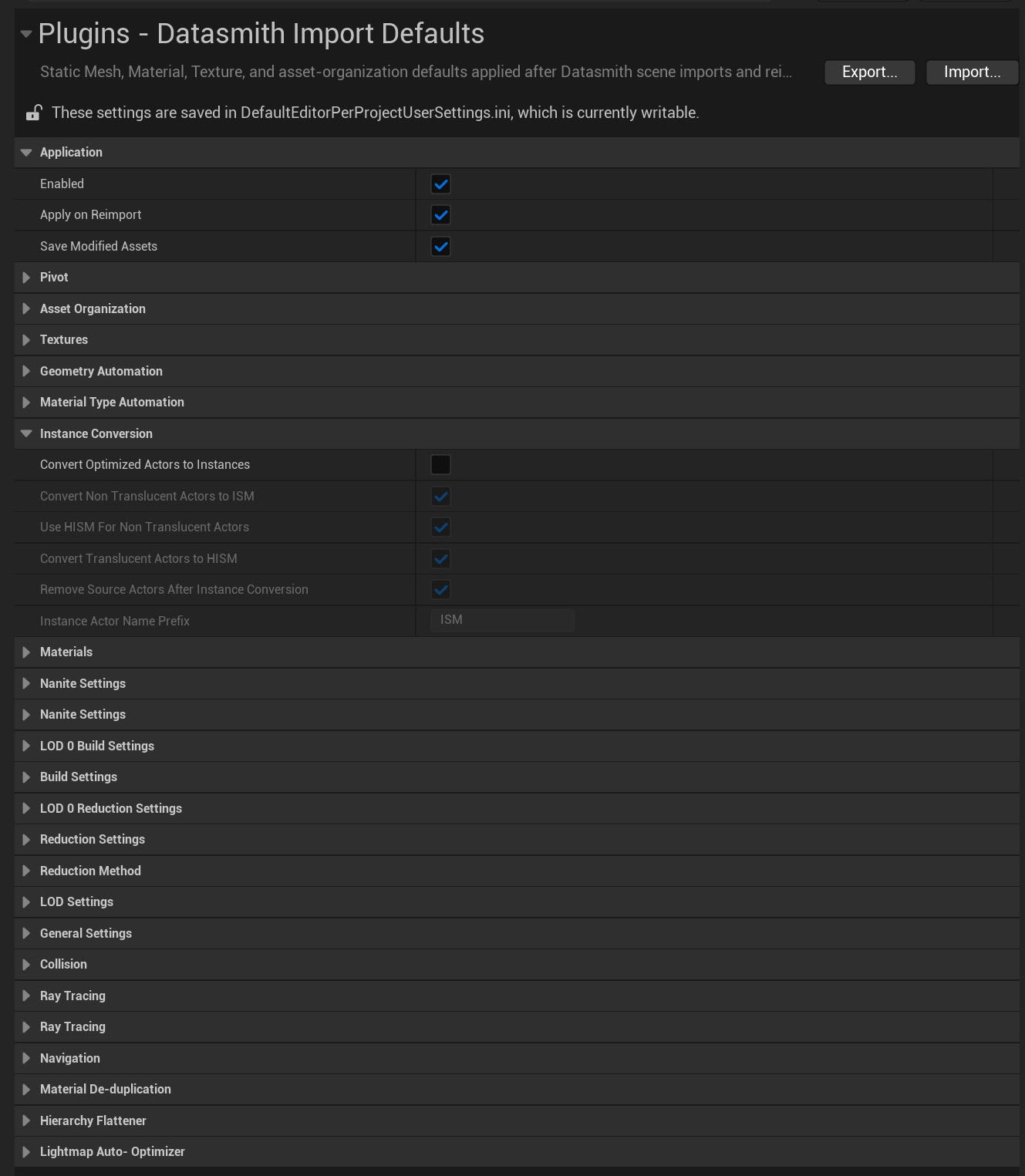 Datasmith Post Import Plugin for Unreal Engine 5.7+
