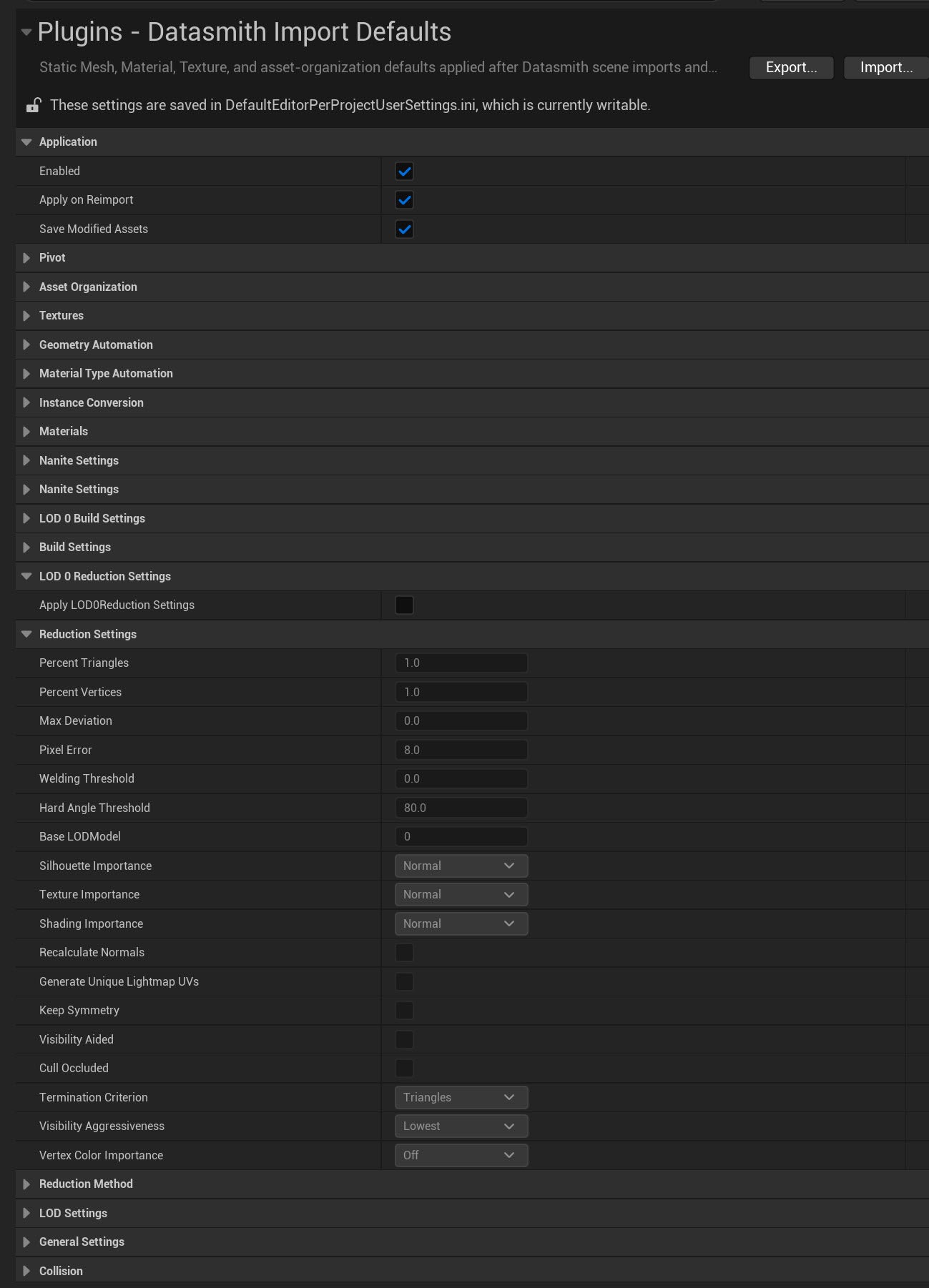 Datasmith Post Import Plugin for Unreal Engine 5.7+