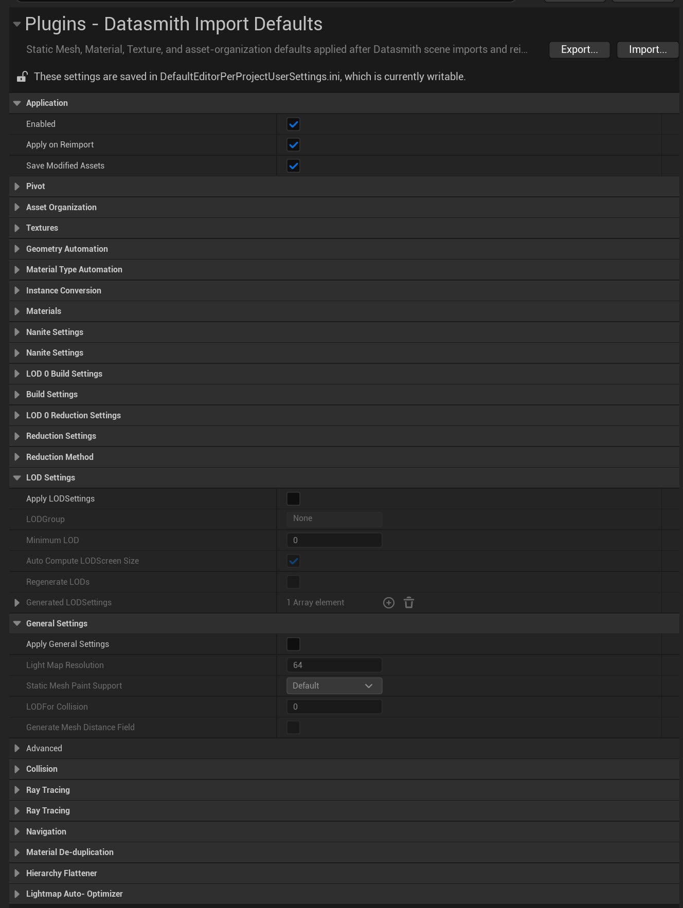 Datasmith Post Import Plugin for Unreal Engine 5.7+
