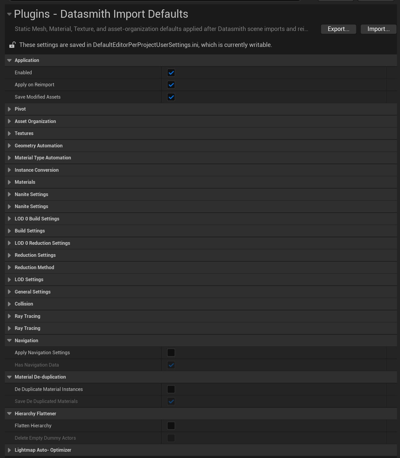 Datasmith Post Import Plugin for Unreal Engine 5.7+