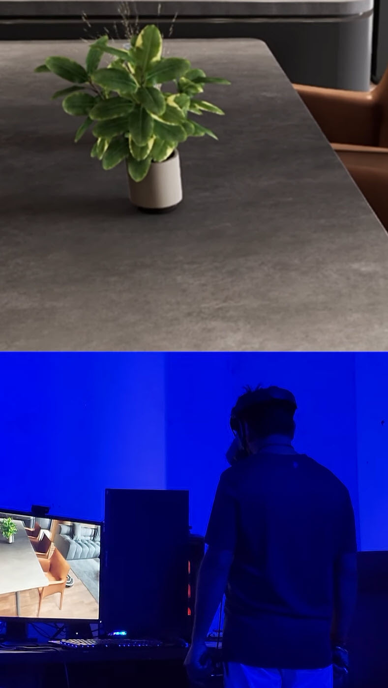 OpenXR VR architectural walkthrough output