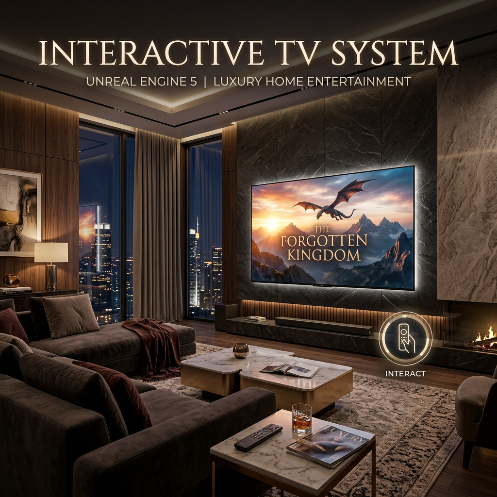 Interactive Archviz Template for Unreal Engine. UE 5.7