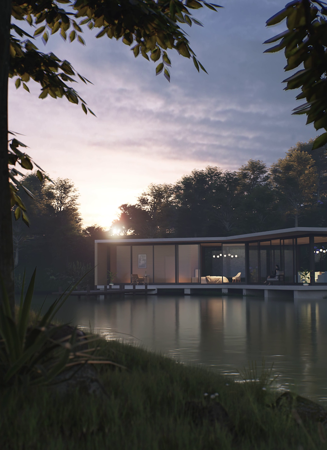 FOREST HOUSE IN UNREAL ENGINE. PATHTRACING.