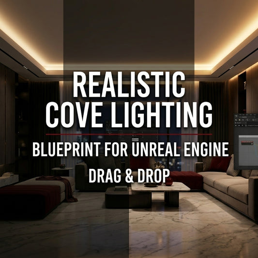 BLUEPRINT COVE LIGHT for Archviz Scene in Unreal Engine