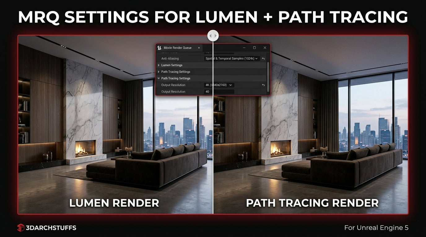 Interactive Archviz Template for Unreal Engine. UE 5.7