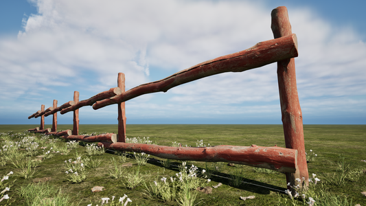 PCG FENCE ON A SPLINE.